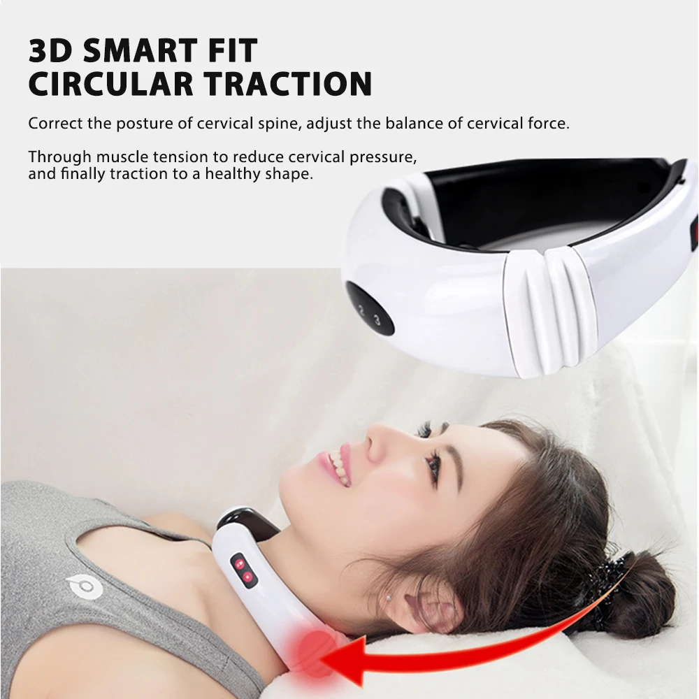 Aptoco Электрический импульсный массажер для спины и шеи Дальний инфракрасный