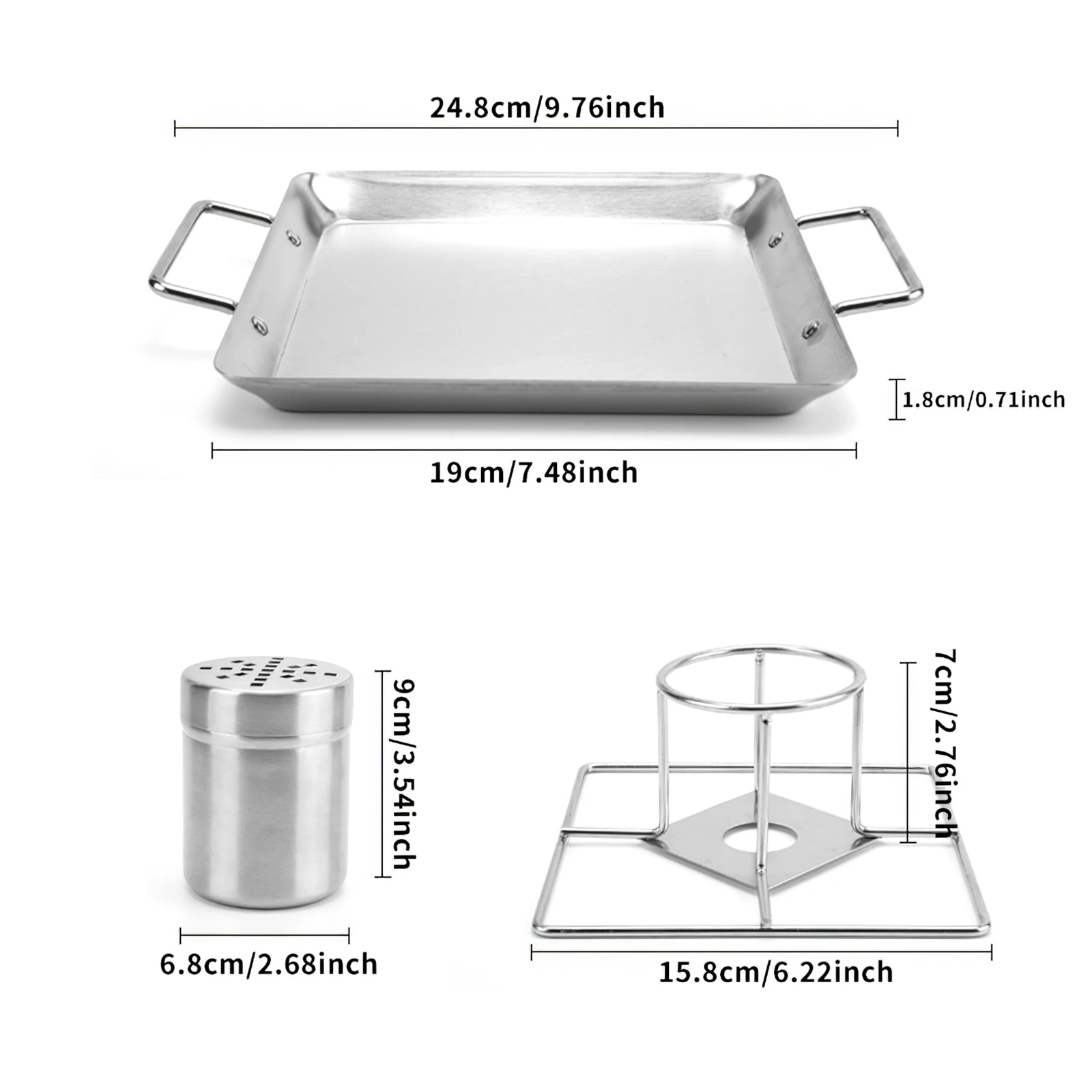 

Steel Beer Can Chicken Turkey Roaster Oven Rotisserie BBQ Grill Rack Stand Holder Tray Turkey Vertical Poultry Roaster Rack Xmas