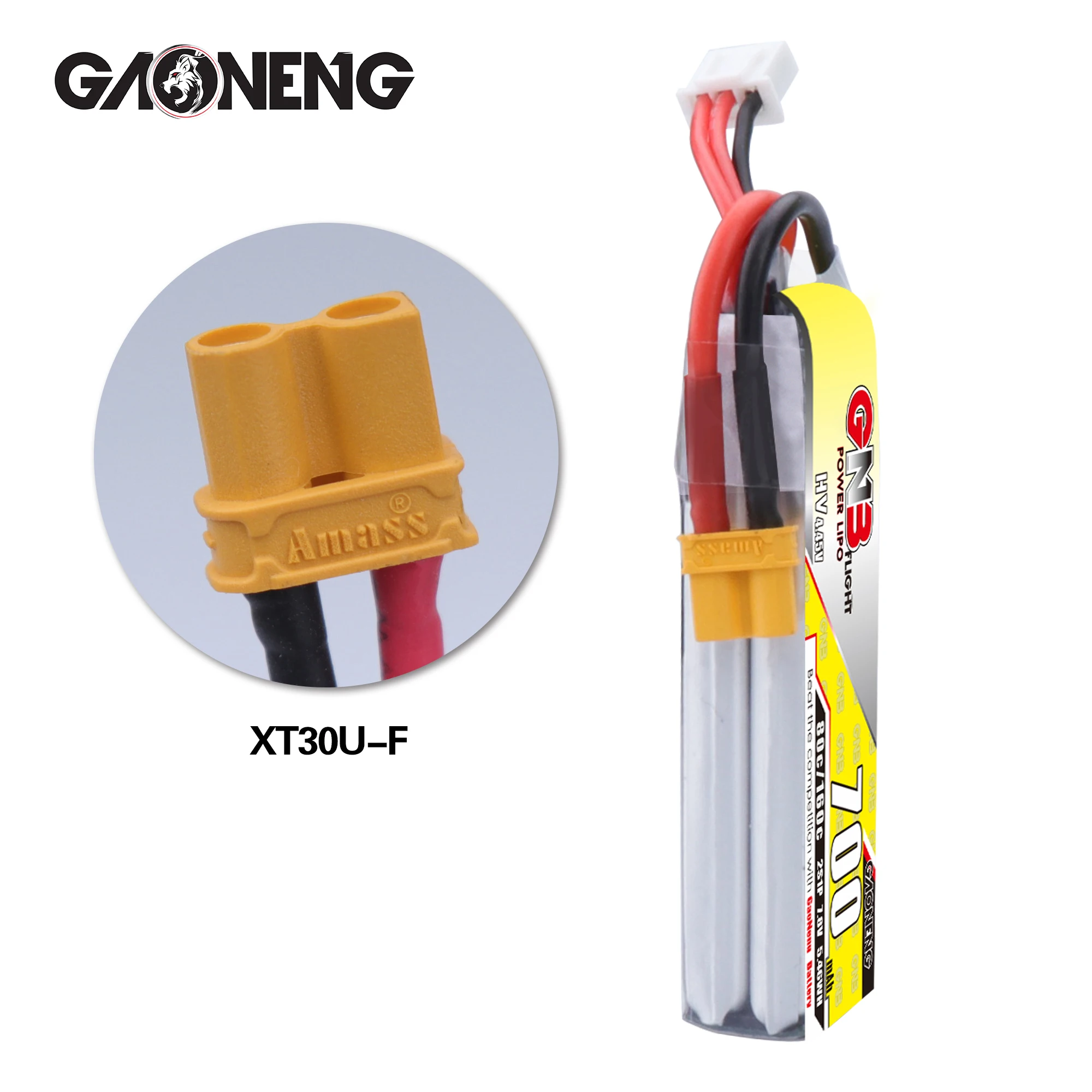 2 шт. Gaoneng GNB 700 мАч 80C 2S 7 8 V 4 45 HV Lipo батарея с разъемом XT30 для Happymodel FPV Racing Cine Whoop BetaFPV RC