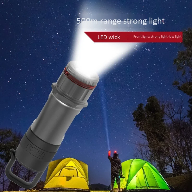 

Outdoor COB Side Light LED Flashlight Wireless Bluetooth Speaker Portable 2-In-1 Sports