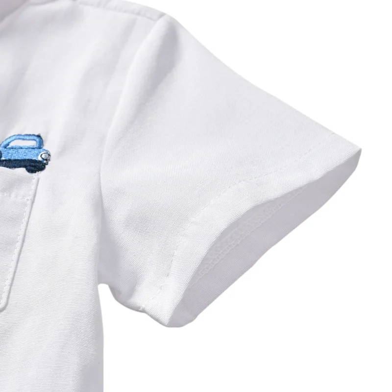 Children Boys Shirts Summer Kids Baby Shirt For Boy Short Sleeve Tees Tops Child Printed Clothing Clothes 1-6Y | Детская одежда и