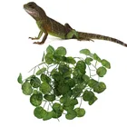 2 м искусственная лоза Террариум для рептилий коробка украшение для среды ящерица Зеленые искусственные растения листья украшение для среды C42