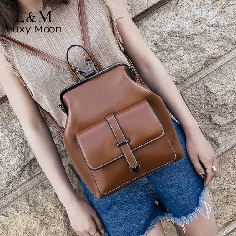 2020 ретро сумки винтажные рюкзаки из искусственной кожи женские школьные для