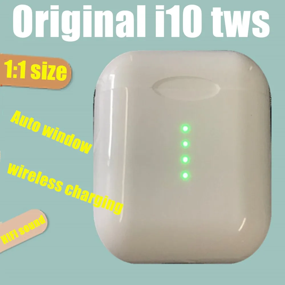 Новинка 2019 оригинал i10 tws 1:1 мини беспроводной Bluetooth 5 0 бас наушники телефоны для