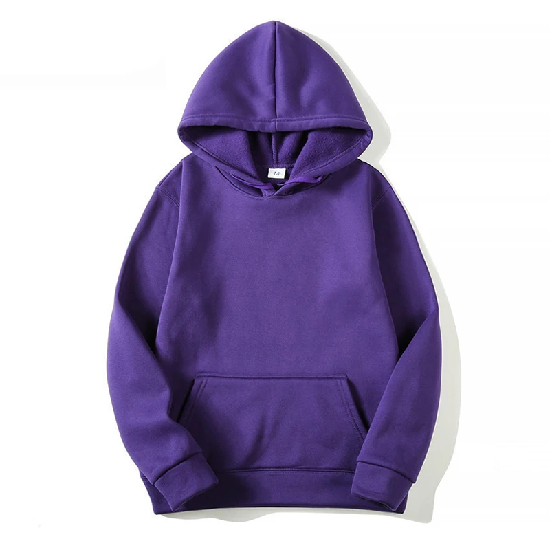 

2021 Brand Hoodies Men's Women's Sweatshirts Streetwear Pullover Male Solid Color Long Sleeve Hooded Hoody Casual Hoodies Tops