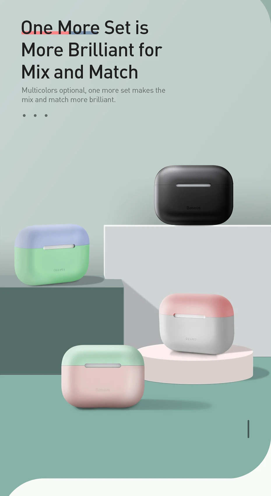 Baseus Роскошный чехол для Airpods Airpod Pro 3 2 1 силиконовый беспроводной защитный чехол для Apple Air Pods Pod 2 1 Pro Coque Fundas