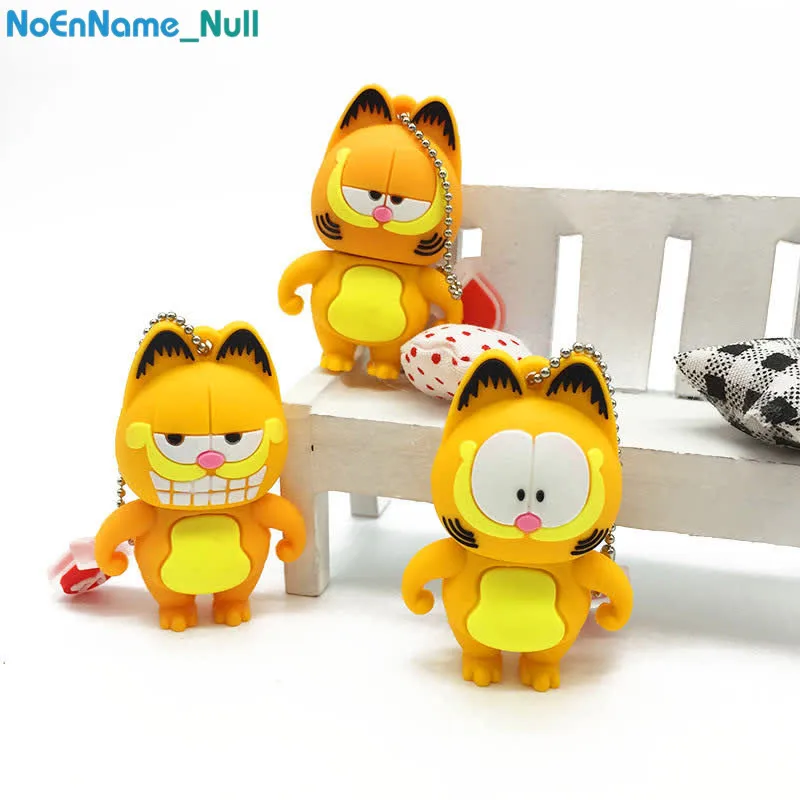 

USB flash drive 128gb cartoon mini Garfield usb 2.0 4GB 8GB pen drive 16GB 32GB 64GB portable usb stick Pendrive free shipping