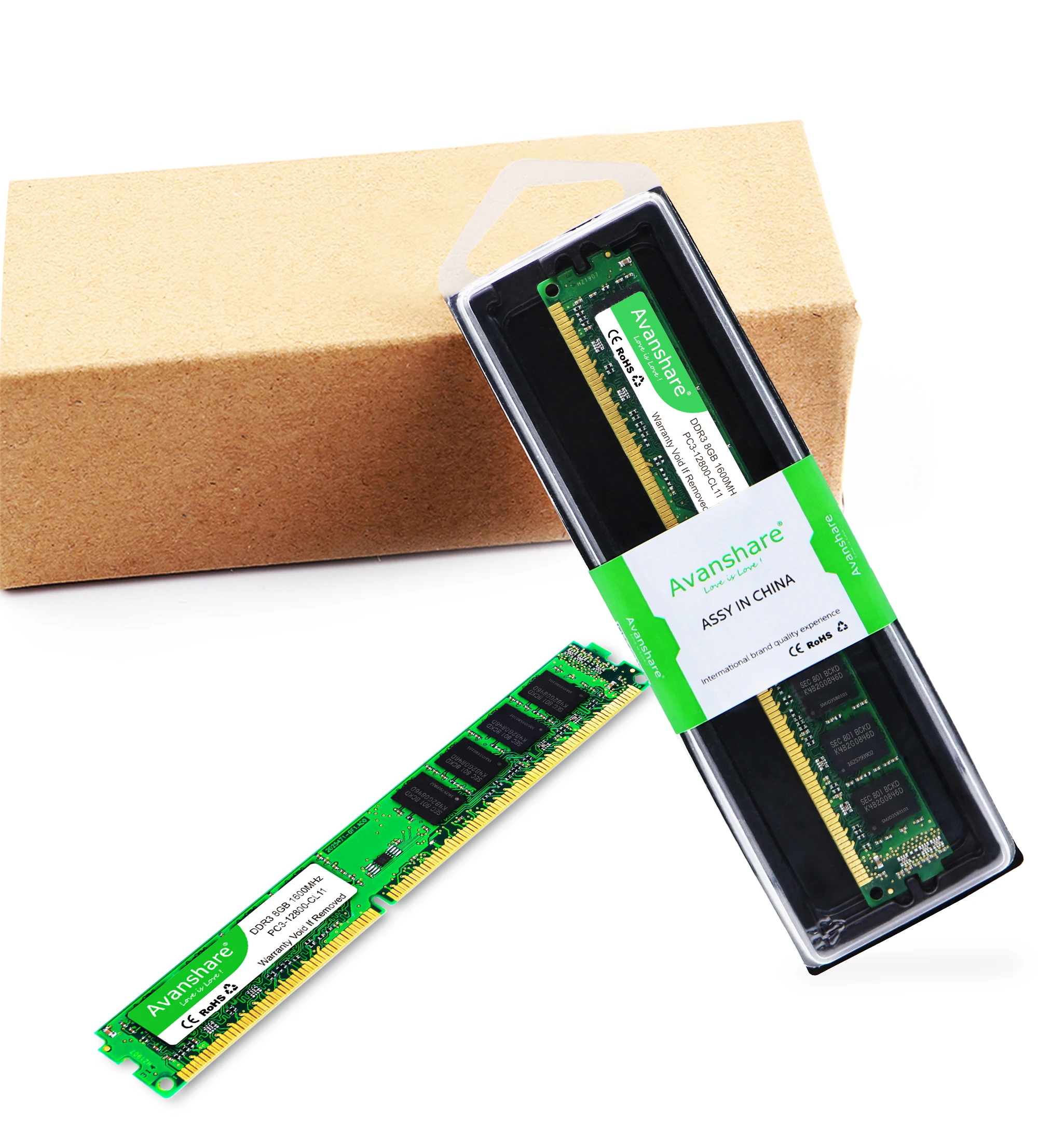 Оперативная память Avanshare DDR3 8 Гб 1600 МГц 240pin 1,5 в 4 ГБ 8 ГБ для настольного компьютера
