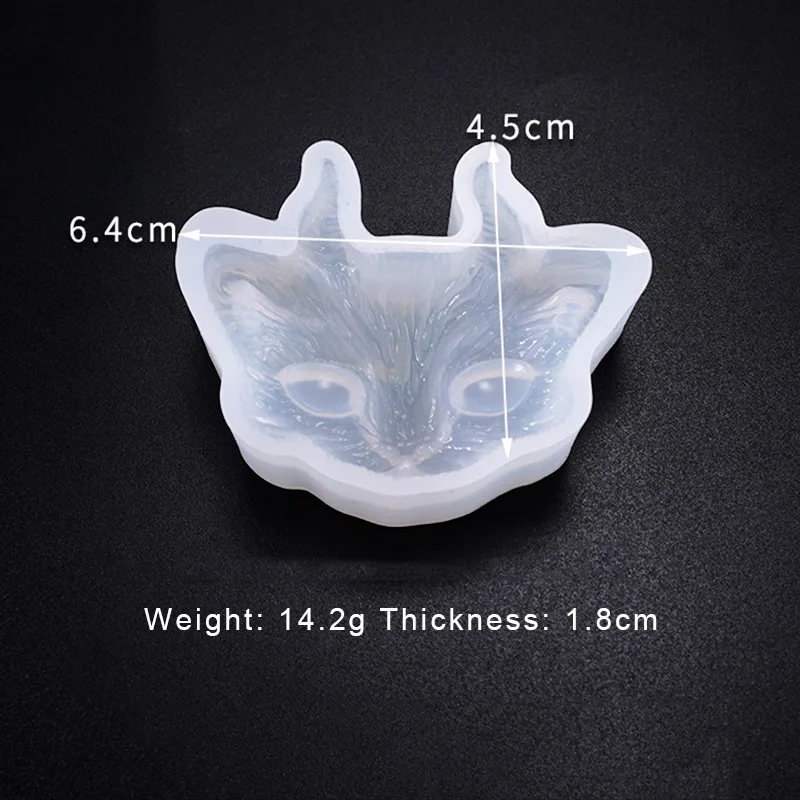 

High 2 Pcs/Set Cat Silicone Molds Crafting Resin Epoxy Jewelry Pendant Making DIY Crafts UEJ