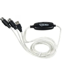 midi to usb in out interface cable adapter for keyboard electronic drum music create converter pc to music keyboard cord