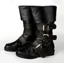 Boots NieR Automata jorha NO.9 type S маскарадные костюмы 9S Униформа топ+ брюки+ сумка+ перчатки+ ожерелье+ тени для век парик меч сапоги обувь - Цвет: Boots