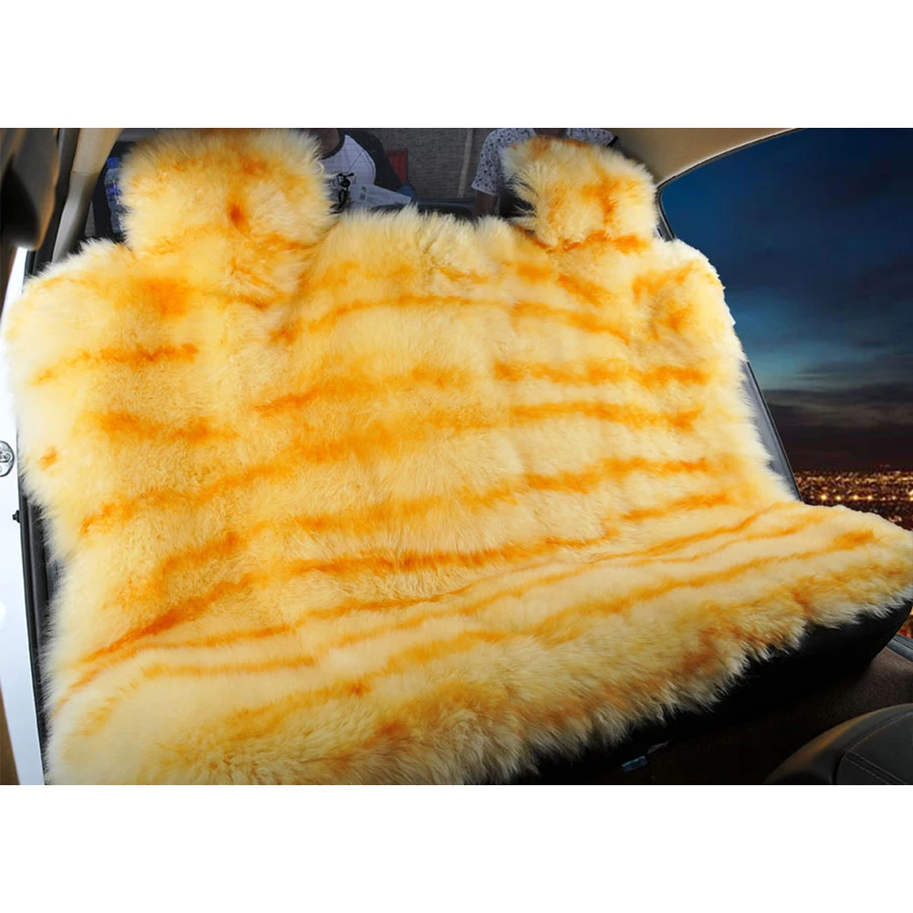Чехол для автомобильного заднего сиденья из овечьей кожи универсальный супер