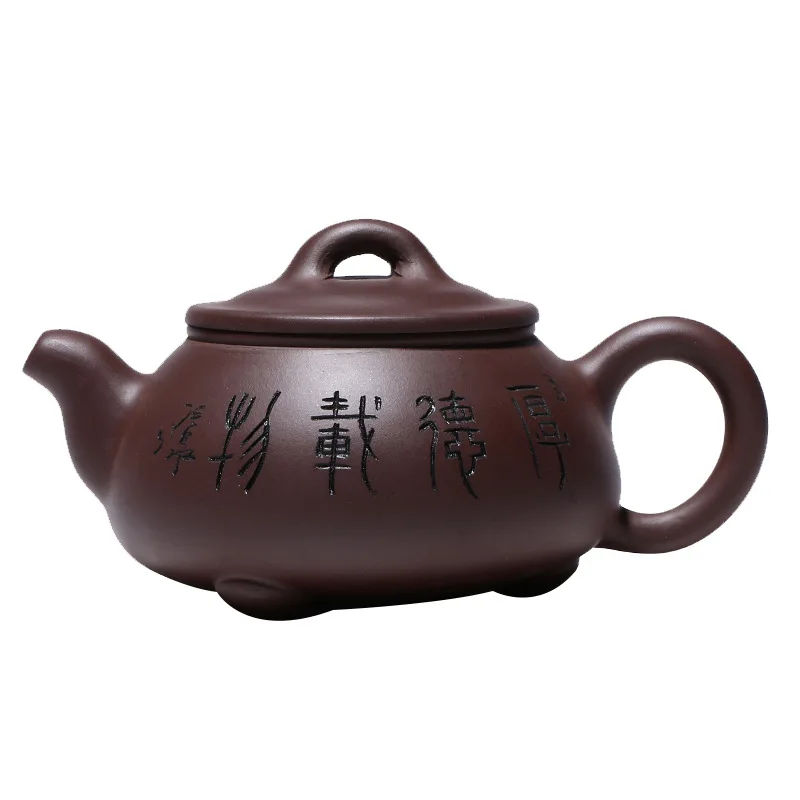 

Старая фиолетовая глина с изогнутой спинкой, заварочный чайник Zisha, чайник из исинской глины ручной работы, кунг-фу, теawarepurple, посуда для пить...