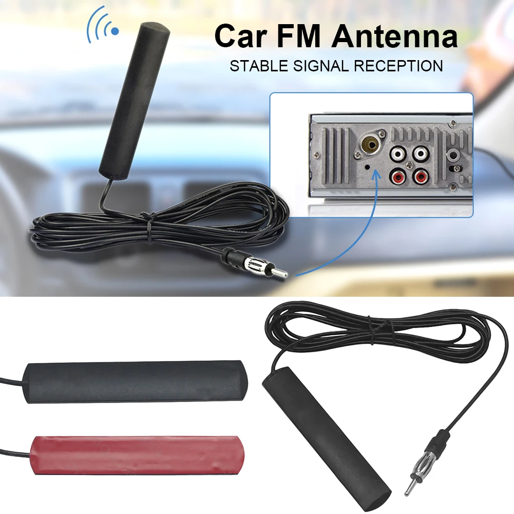 

Car Antenna Non-toxic And Durable Plastic Signal Paste Amplifier Booster Antenna Car Radio Hidden Amplifier