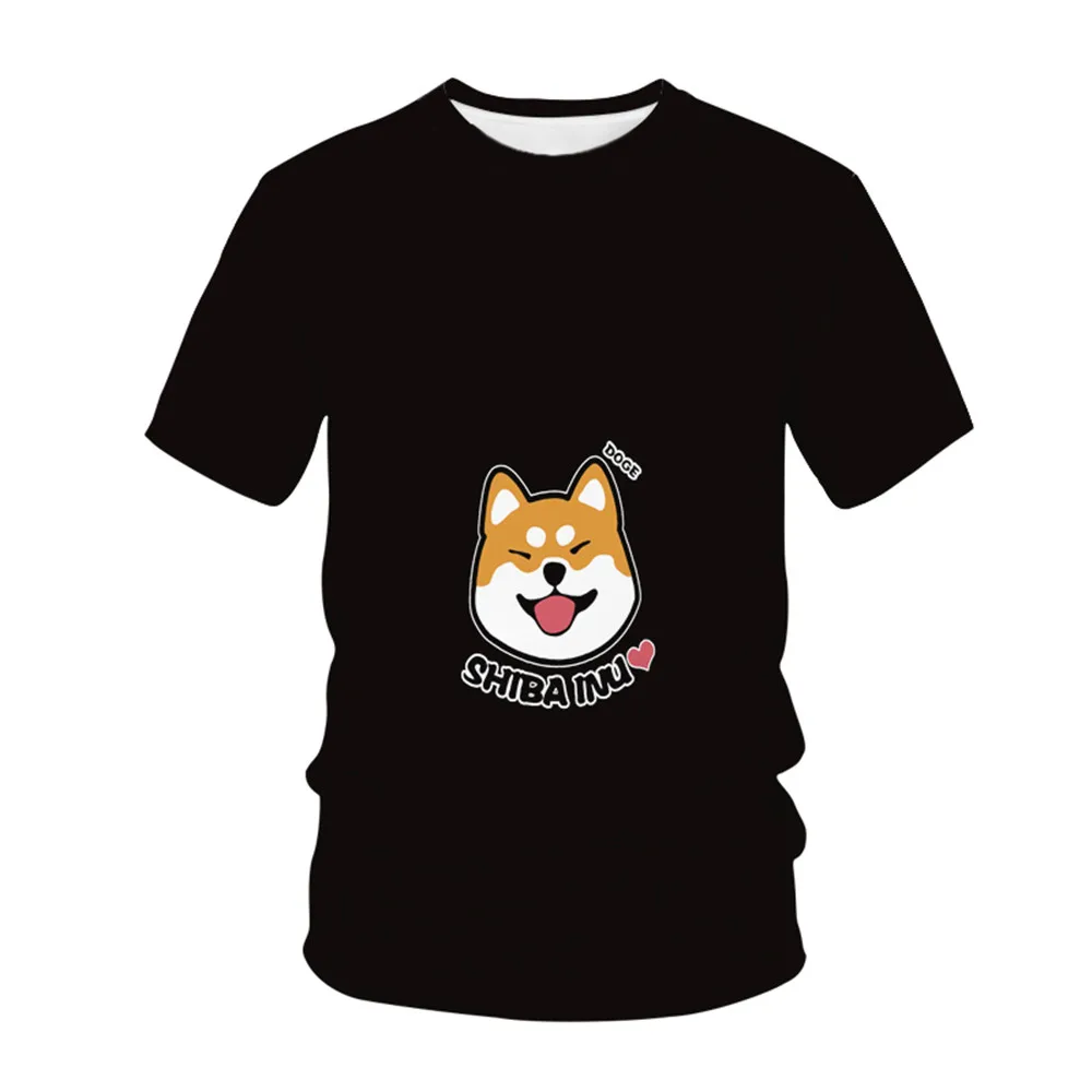 

New 3D Dog Printed TShirt Unisex Summer Dog Funnyt Streetwear Mens T-shirt Short Sleeve Tops Casual Animal Hip hopCouple outfit