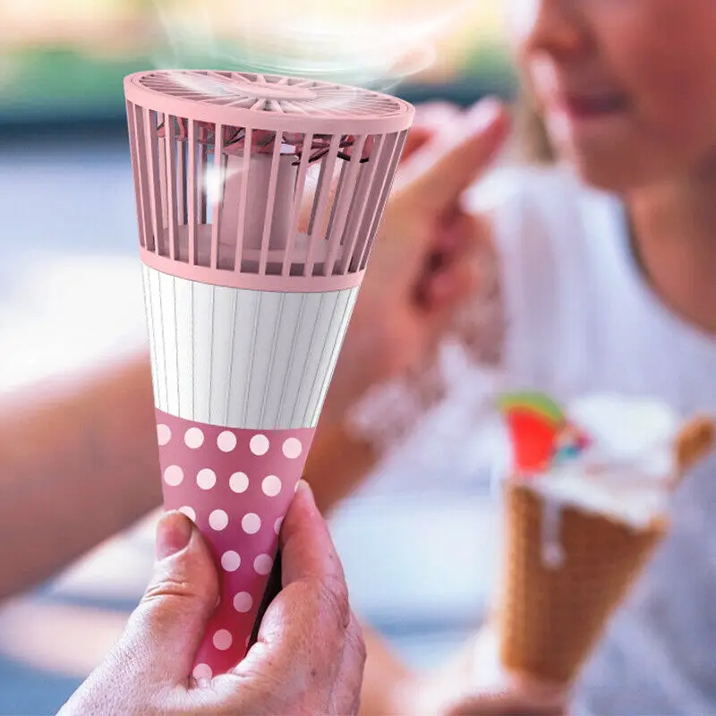 Вентилятор для мороженого портативный USB Перезаряжаемый ленивый вентилятор