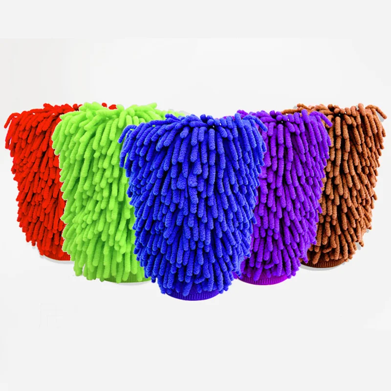 Полотенца для мытья машины синельное микроволокно полотенце автомобиля Митт