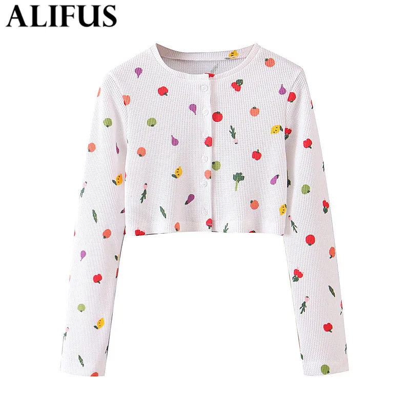 

Fashion Za Women's Shirt 2020 Autumn Casual Print Shirts Blouses O-Collar Loose Ladies Short Long Sleeve Blusas Tops