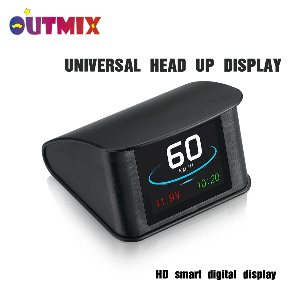 Универсальный автомобильный проектор скорости Hud GPS OBD цифровой дисплей