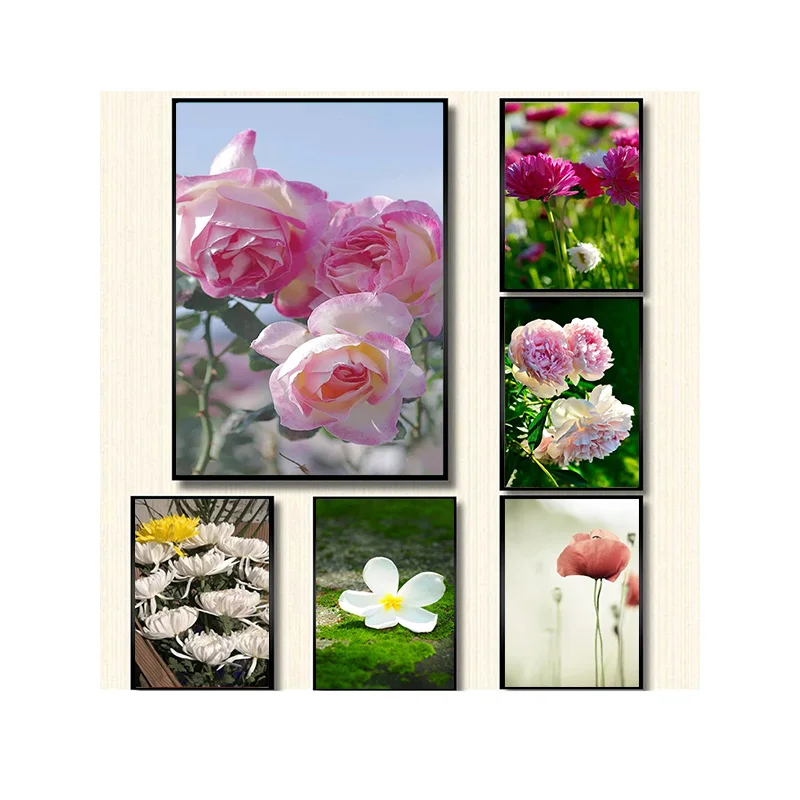 

DIY Flower Landscape Full Square Drill Diamond Painting Colorful Handmade Cross Stitch Embroidery Mosaic Home Room Wall Decor