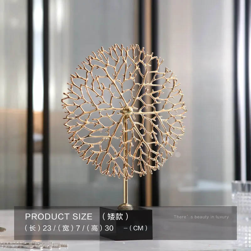 Медная Коралловая статуя украшения для рукоделия рождественские дома черная