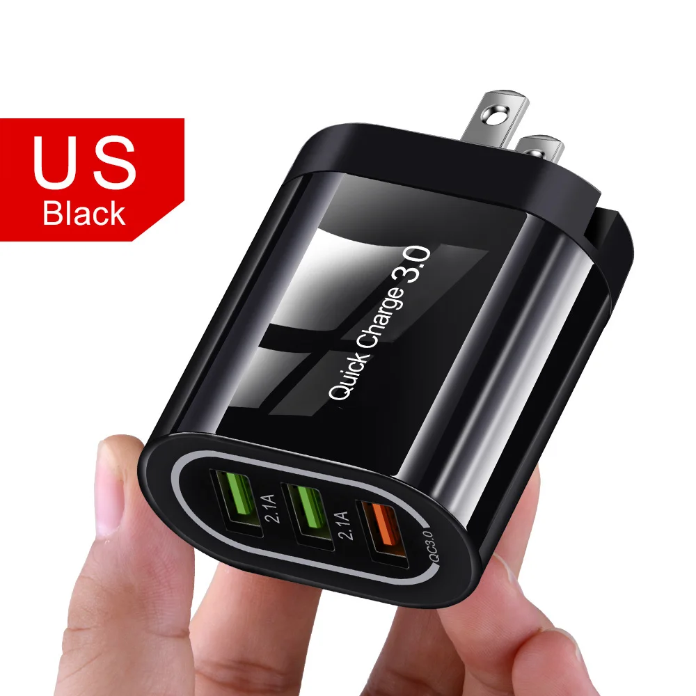 OLAF 3U Быстрая зарядка 3,0 USB зарядное устройство QC3.0 Быстрая зарядка мульти зарядное устройство для samsung S10 Xiaomi Mi9 дорожный настенный телефон USB зарядное устройство