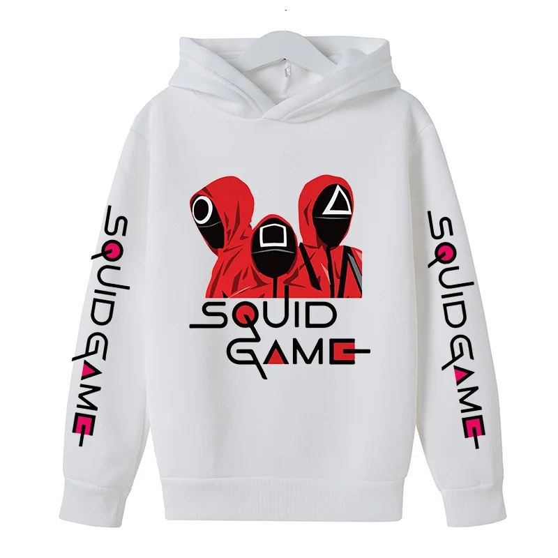 

2022 Fashion Childrens Hoodies Squid Game Clothing Cotton Baby Sweatshirts Spring Autumn Kids Girls Boys Outerwear Costume Top