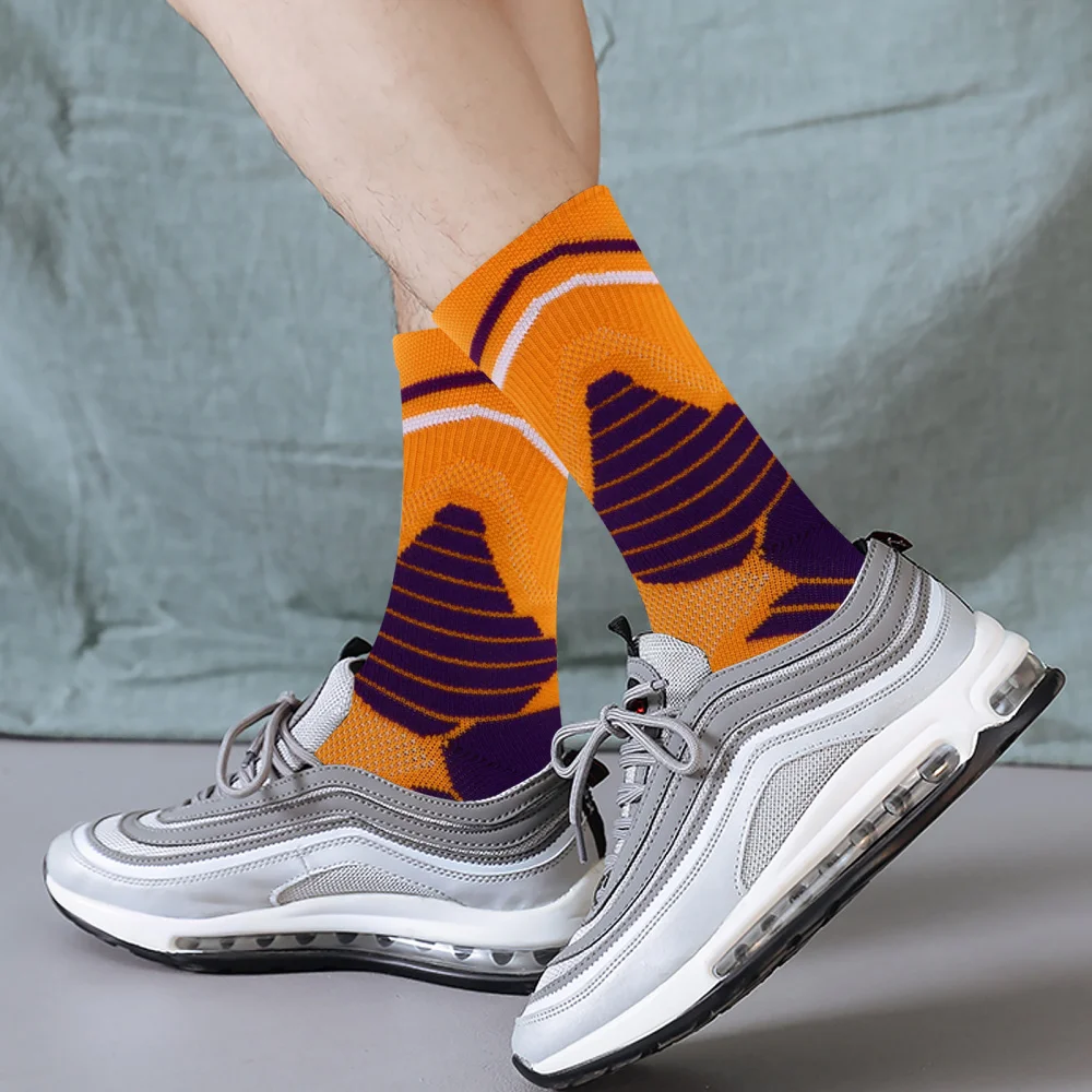 

3 Pairs Wear-resistant Breathable Ankle Support Socks Mid-calf Socks for Sports