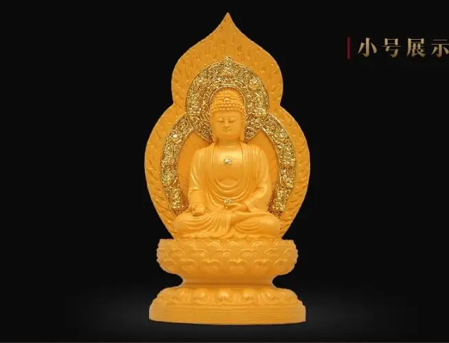 

GRECO-BUDDHIST домашний офисный TALISMAN, защита # Юго-Восточная Азия, золотисто-Бесплатная доставка, 19 см высотой