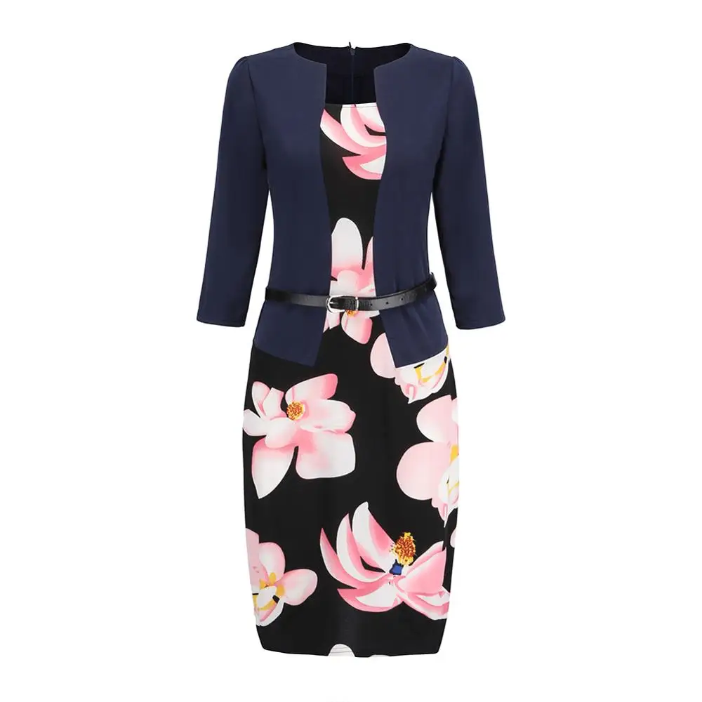 Популярные женские платья с o-образным вырезом офисное деловое платье облегающее