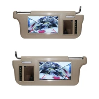 7 inch car sun visor mirror screen lcd monitor dc 12v beige interior mirror screen for av1 av2 player camera
