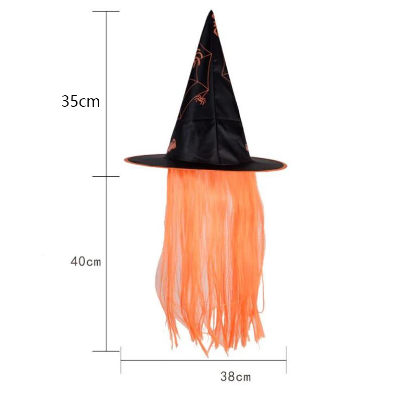 VIERUODIS шляпа для украшения Хэллоуина вечерние бутафория маскарада парик ведьмы