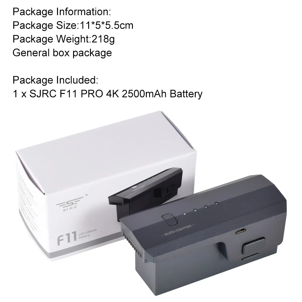 

Новинка SJRC F11 PRO 4K GPS Дрон LiPo аккумулятор запасной аксессуар 11,1 В 2500 мАч темно-серый для радиоуправляемого дрона квадрокоптера Smart Lipo батарея