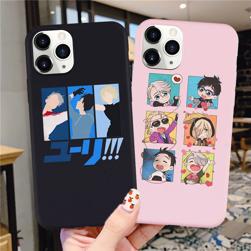 Чехол Yuri на шею из японского аниме для телефона IPhone 12 Mini 11 Pro X XS XR Max 6 6S 7 8 Plus SE2020