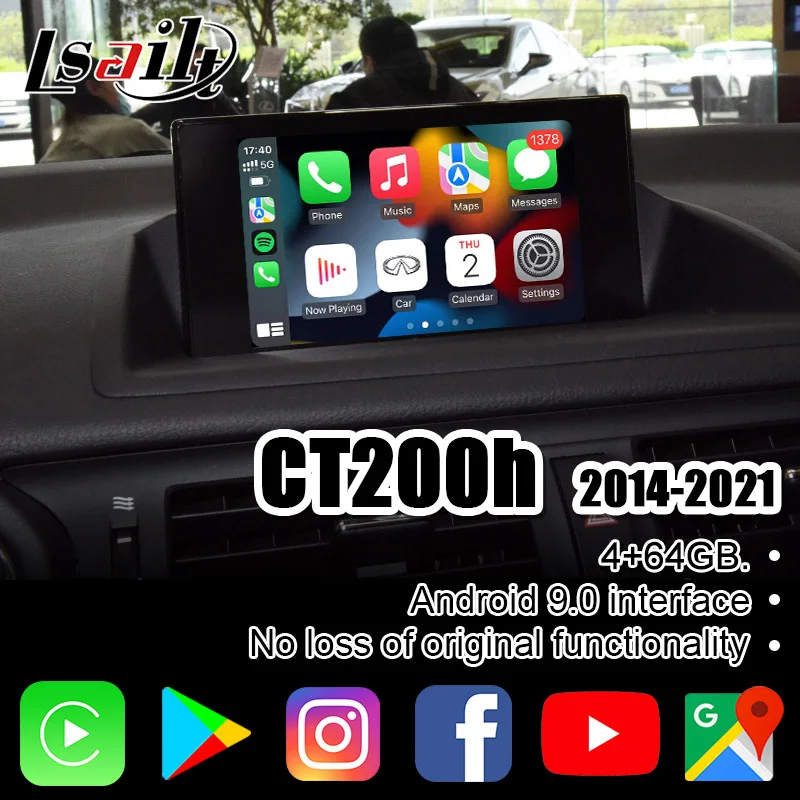 

PX6 Lsailt CarPlay/Android video interface box for Lexus CT 2013-now with Android Auto, CarPlay, YouTube , Netflix CT200h
