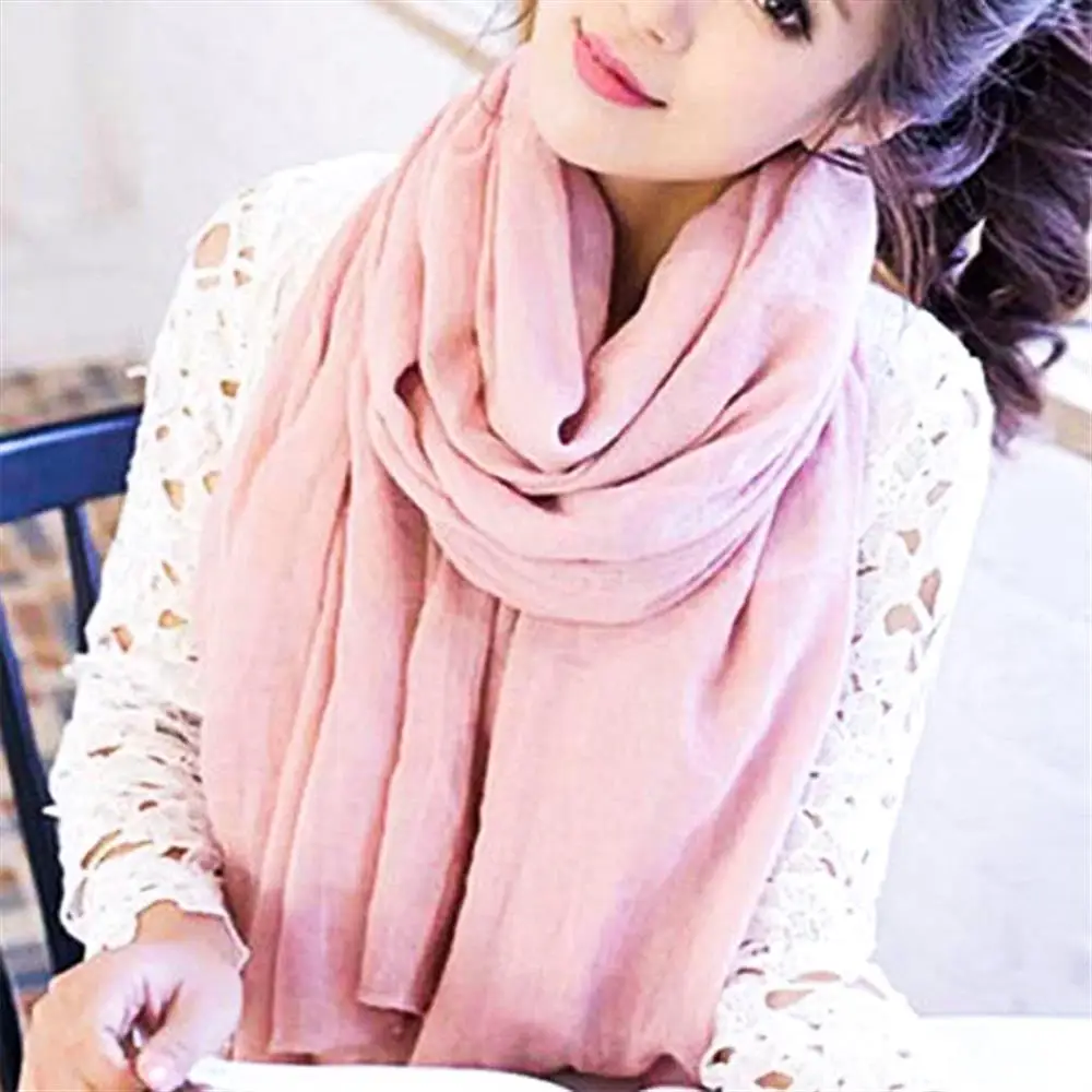 2019 женский осенний зимний шарф Пашмина накидка Роскошная теплая однотонная