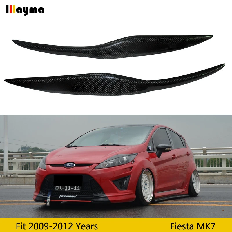 Наклейка на переднюю фару автомобиля накладки ВЕКО для Фар Ford Fiesta facelift MK7 2009-2012