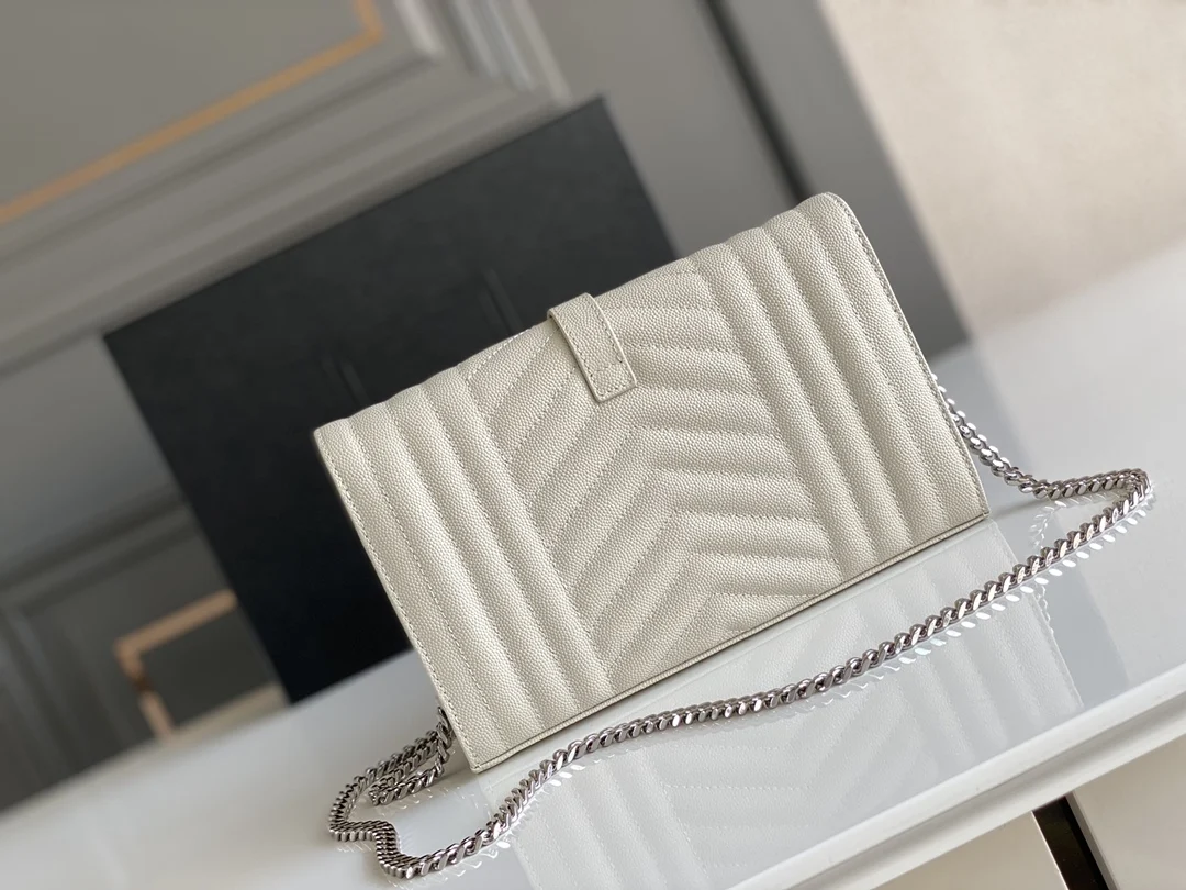 

luxury designer women envelope woc wallet on chain strap flap messenger bag crossbody shoulder bag calfskin leather Europe brand