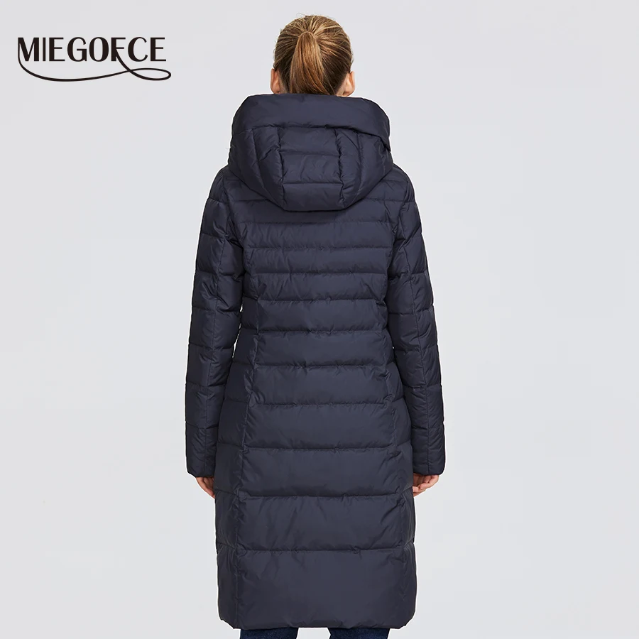 MIEGOFCE 2019 Новая зимняя женская коллекция курток длина до колен ветрозащитный