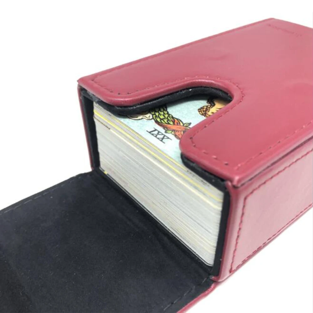 Высококачественная коробка для хранения Таро Двойная кожаная коллекция