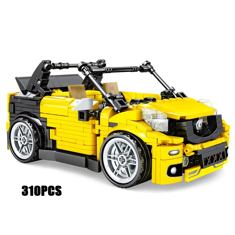 Technics benz smart fortwo открытая машина moc строительный блок Тяговый обратный автомобиль