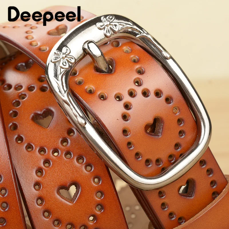 Deepeel 1 шт. 2 8*105 120 см женский модный ремень из яловой кожи с сердечком и пряжкой