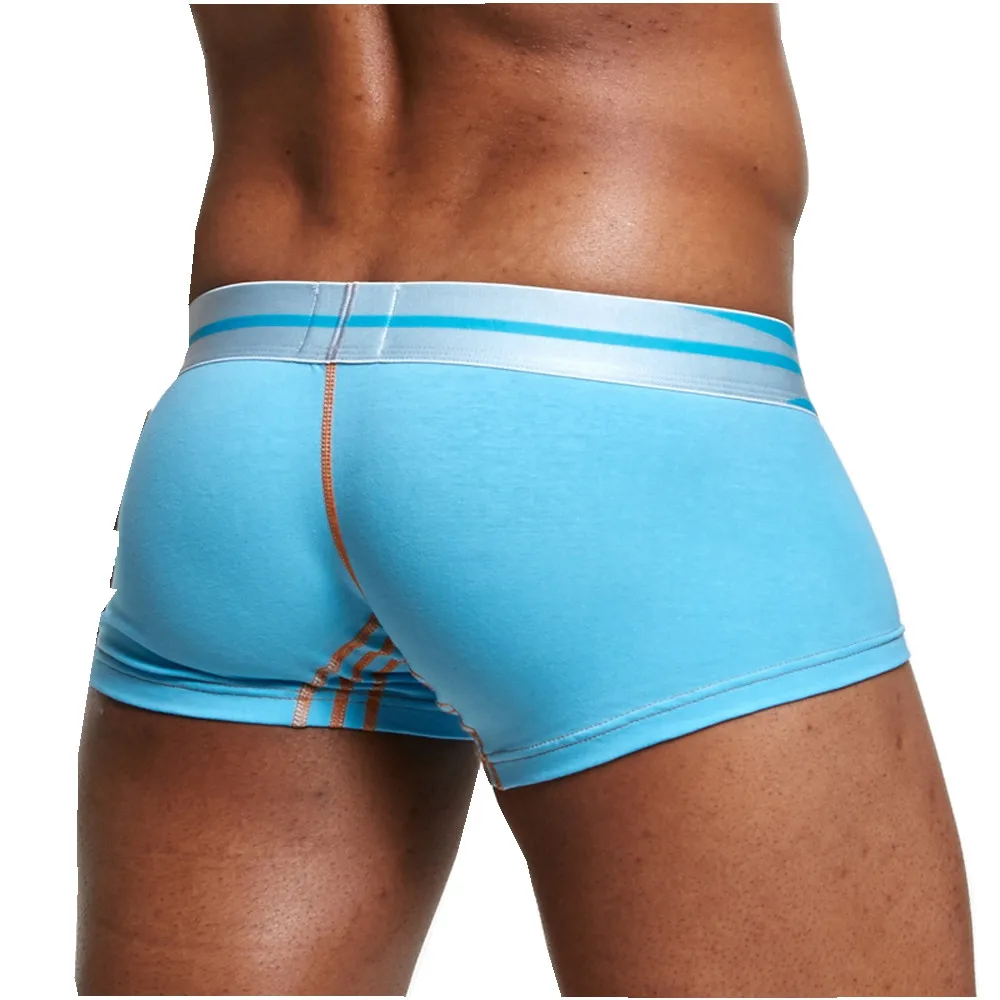 

2021 Mens Sexy Soild Underwear Cotton Soft Low Waist Shorts Men Boxers Fashion Underpants Sexy Briefs Breathable Panties