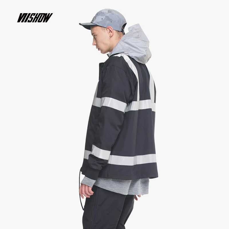 VIISHOW Новая модная куртка пальто Мужская брендовая одежда Ретро стиль модные