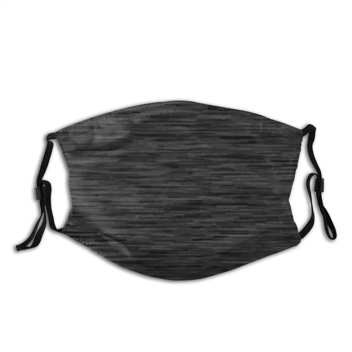 

Dark Charcoal Grey Camo Washable Printed Mouth Face Mask Anti Wind Dustproof with Filter Earloop Protection Cover Muffle for Men