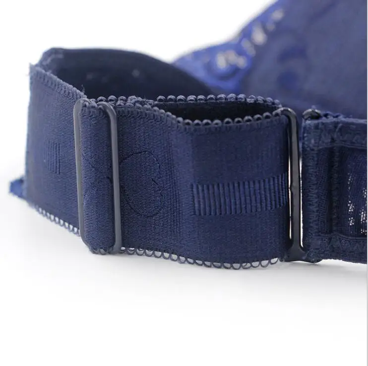 

Push-Ups Plus Size Bra Large Thin Wire Free Brassiere Lace Spandex Full Cup Small Bras For Women A B C D E C084