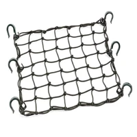 42x42cm latex cargo net 6 adjustable hooks and mesh for motorcycle helmet luggage cargo tanker black elastic and adjustable