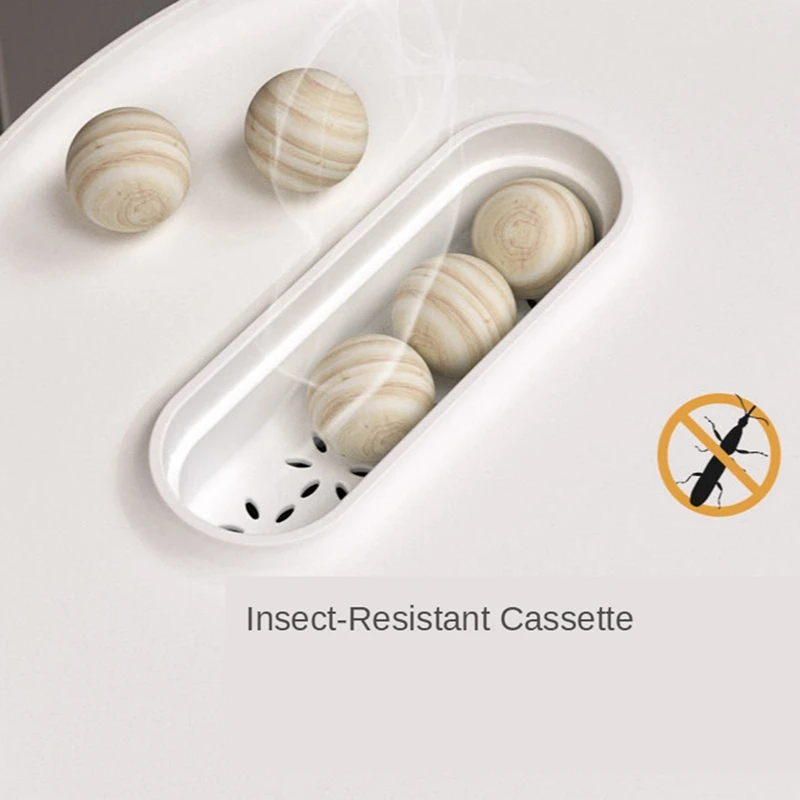 

Rice Bucket Insect-Proof Moisture-Proof Sealed Rice Storage Box Bucket Cat Dog Food Household Storage Cereal Dispenser