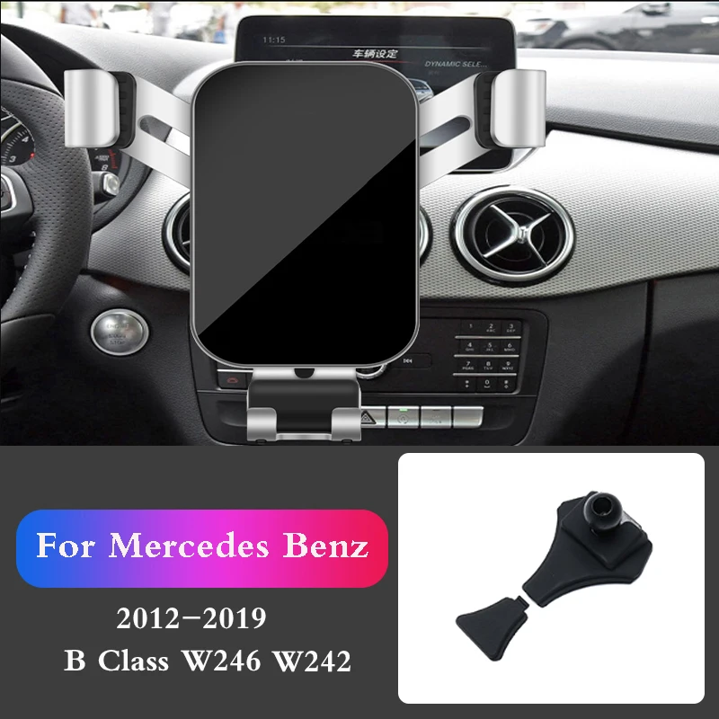 

Car Mobile Phone Holder Mounts Stand GPS Gravity Navigation Bracket For Mercedes Benz W246 W242 B Class 2012-2019 Accessories