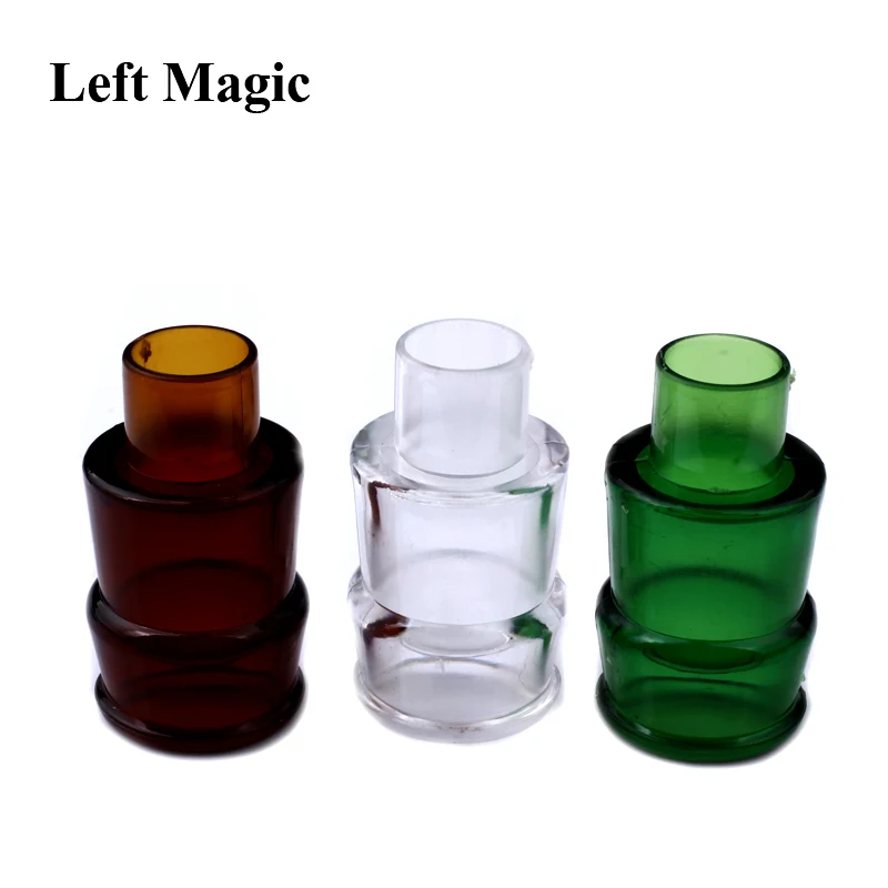 3 шт./лот волшебные трюки три цвета пластиковая бутылка для вина Волшебный